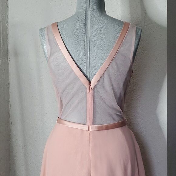 Christina Wu | Floor Length Sheer Back Gown - Picture 5 of 9